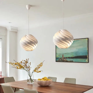 NINAH Modern White Spiral Design Ceiling Light – view 3