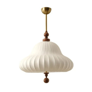 RATECOPO Natural Fabric Wood Design Ceiling Light – view 5