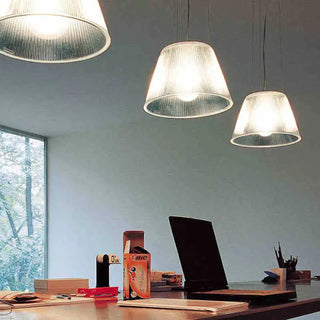Elegant transparent pendant lamp, contemporary ceiling hanging light