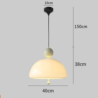 FRENCHINA White Scandinavian Glass Design Ceiling Light – view 2