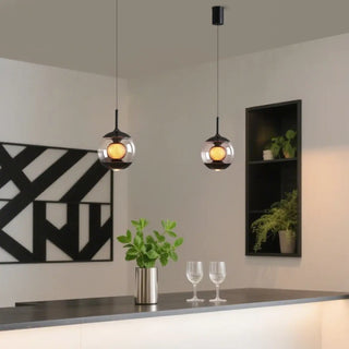 NABINA Smoked Glass Modern Design Ceiling Light – view 4