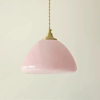 PINKY Pink Pastel Glass Gilded Metal Ceiling Light – view 2