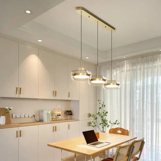 LENA Modern Gold Three-Head LED Ceiling Light – view 1