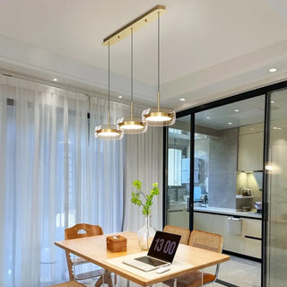 LENA Modern Gold Three-Head LED Ceiling Light – view 3