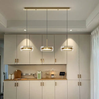 LENA Modern Gold Three-Head LED Ceiling Light – view 2