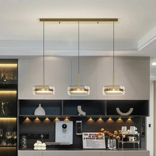 LENA Modern Gold Three-Head LED Ceiling Light – view 5