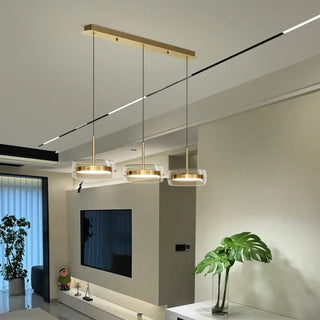 LENA Modern Gold Three-Head LED Ceiling Light – view 4
