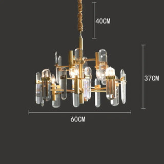DOPIRYTE Elegant Golden and Black Ceiling Light – view 8