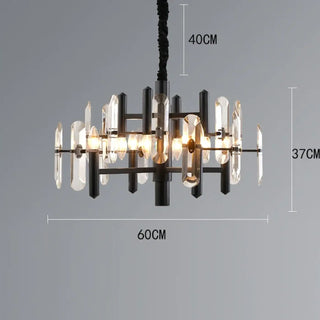 DOPIRYTE Elegant Golden and Black Ceiling Light – view 7
