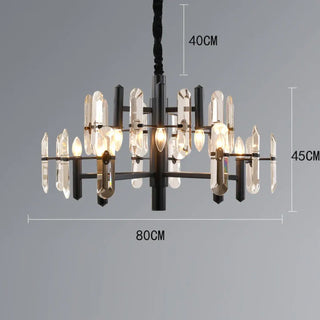 DOPIRYTE Elegant Golden and Black Ceiling Light – view 9
