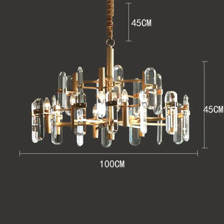 DOPIRYTE Elegant Golden and Black Ceiling Light – view 12