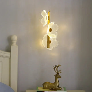 FLEDO Gold Three White LED Flowers Ceiling Light – view 2