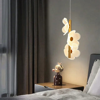 FLEDO Gold Three White LED Flowers Ceiling Light – view 1