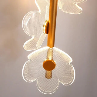 FLEDO Gold Three White LED Flowers Ceiling Light – view 3