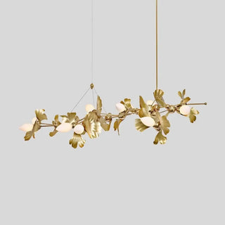LOMINA Gilded Flower-Shape Ceiling Light – view 2