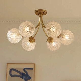 LUSHITA Gilded Glass Globe Ceiling Light – view 3