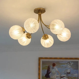LUSHITA Gilded Glass Globe Ceiling Light – view 5