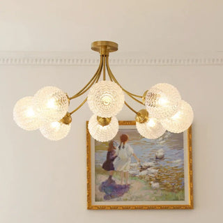 LUSHITA Gilded Glass Globe Ceiling Light – view 2