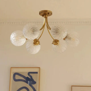 LUSHITA Gilded Glass Globe Ceiling Light – view 4