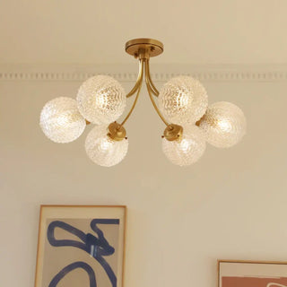 LUSHITA Gilded Glass Globe Ceiling Light – view 1