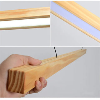 CONI Wood-Effect LED Ceiling Light for Open Spaces – view 5