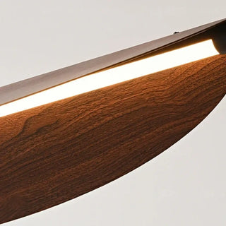 BOVA Dark Wood Effect Oval Design Ceiling Light – view 6