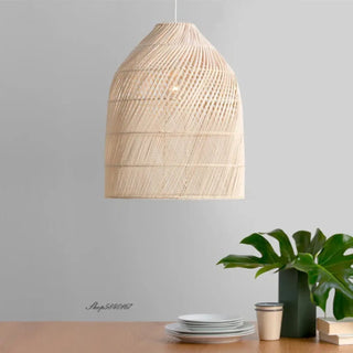 LANTO Elegant Wicker Braid Lantern Ceiling Light – view 4