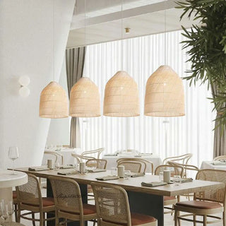 LANTO Elegant Wicker Braid Lantern Ceiling Light – view 6