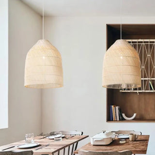 LANTO Elegant Wicker Braid Lantern Ceiling Light – view 5