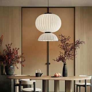 SILKLAN Wabi-Sabi Silk Lantern Superimposed Ceiling Light – view 1