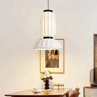SILKLAN Wabi-Sabi Silk Lantern Superimposed Ceiling Light – view 3