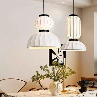 SILKLAN Wabi-Sabi Silk Lantern Superimposed Ceiling Light – view 5