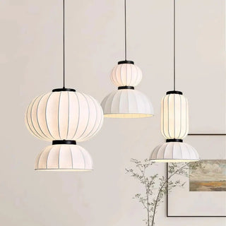 SILKLAN Wabi-Sabi Silk Lantern Superimposed Ceiling Light – view 4