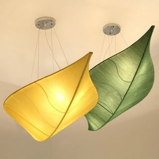 BRICK Eco Leaf Fabric and Metal Ceiling Light – view 5