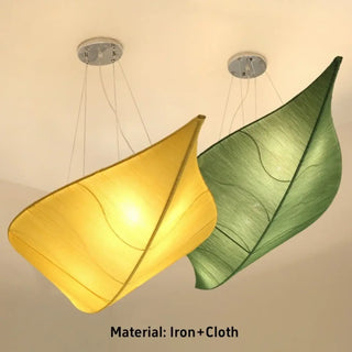 BRICK Eco Leaf Fabric and Metal Ceiling Light – view 4