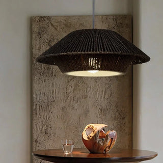 FEIYOU Natural Fibre Bohemian Ceiling Light – view 1