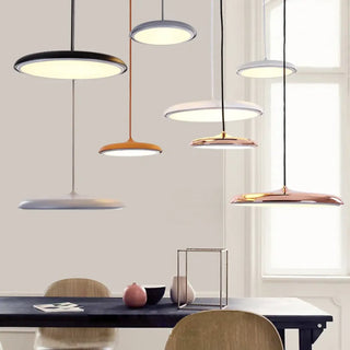 COFI Slim Colored Shade Modern Kitchen Ceiling Light – view 3