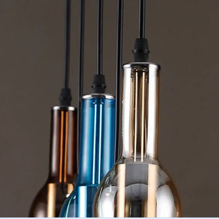 ARIA Colored Bottle Shape Chic Design Ceiling Light – view 7