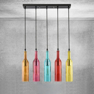 ARIA Colored Bottle Shape Chic Design Ceiling Light – view 9