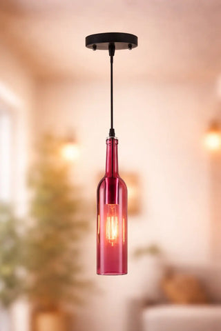 ARIA Colored Bottle Shape Chic Design Ceiling Light – view 11