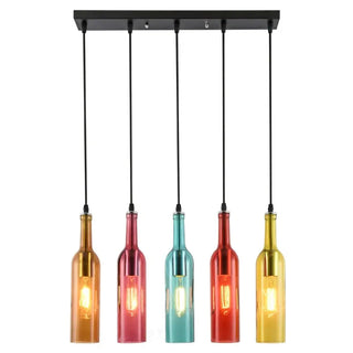 ARIA Colored Bottle Shape Chic Design Ceiling Light – view 10