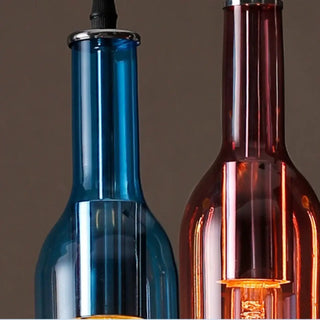 ARIA Colored Bottle Shape Chic Design Ceiling Light – view 8