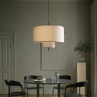 DYLIA Sleek Cylindrical Fabric Ceiling Light – view 5