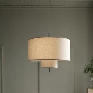 DYLIA Sleek Cylindrical Fabric Ceiling Light – view 1