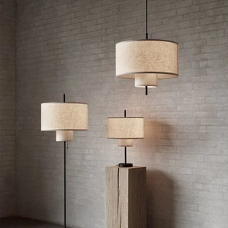 DYLIA Sleek Cylindrical Fabric Ceiling Light – view 6