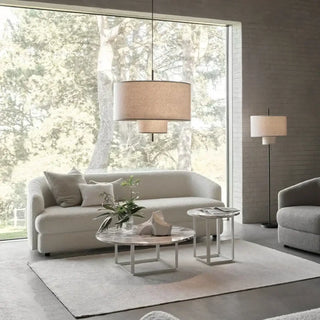 DYLIA Sleek Cylindrical Fabric Ceiling Light – view 3