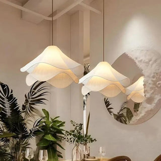 FLEURA Pleated Floral Elegant Ceiling Light – view 2
