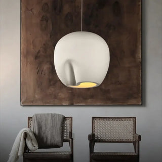 Soft curve pendant light, organic contemporary design for living room decor