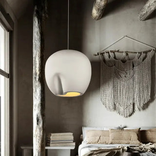 Designer organic pendant, soft curve hanging lamp for contemporary interiors