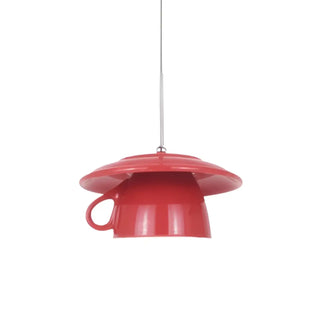 Suspension en forme de coupelle – Suspension moderne avec finition brillante et éclairage d'ambiance chaleureux